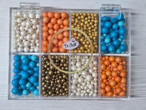Bomboane decor multicolore Dr Gusto - cromatica albastru portocaliu